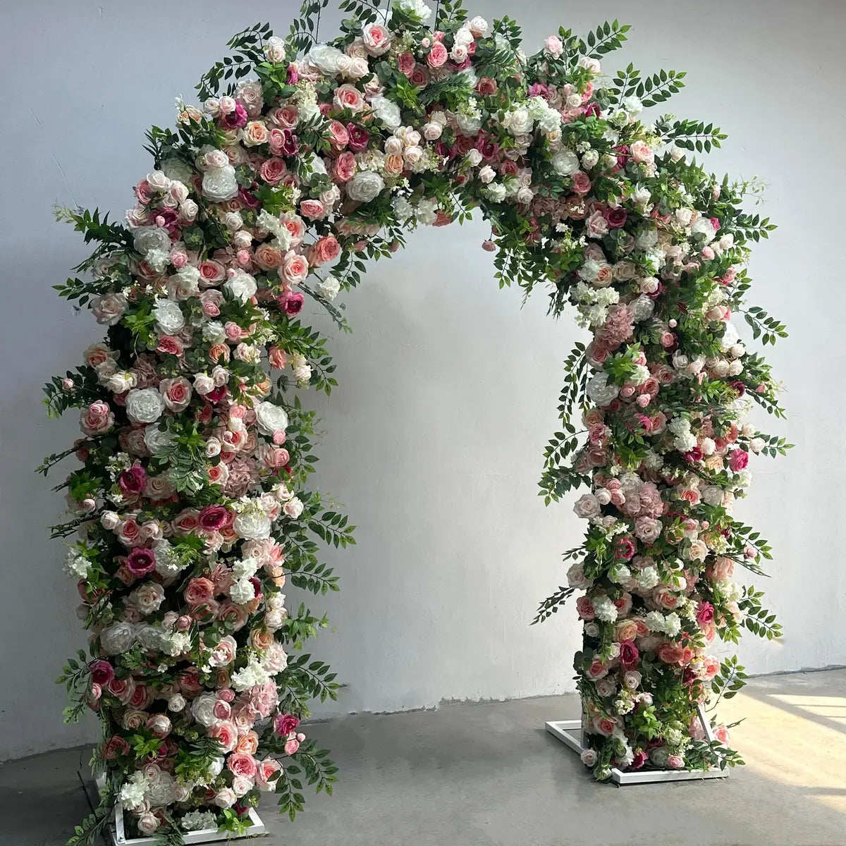 The Flower Arch 6.88x8ft Purple Pink Roses Florals Set
