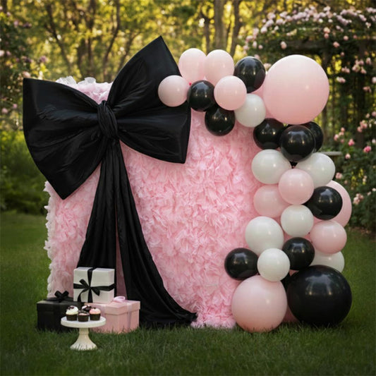 8×8ft Light Pink Tulle Backdrop Decorative Wall for Wedding Gender Reveal Party Event