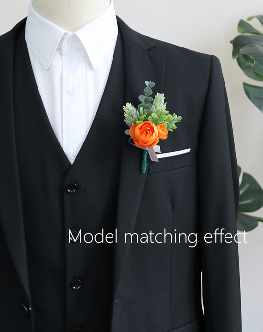 Corsages Pink Orange Series for Wedding Party Proposal Decor - KetieStory