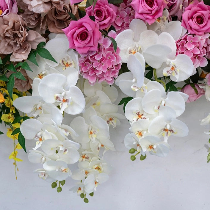 100% handmade, the colorful flower arch provides a lifelike appearance and is easy to set up.