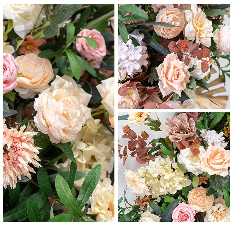 100% handmade, the coffee hanging flower set provides a lifelike appearance and is easy to set up.