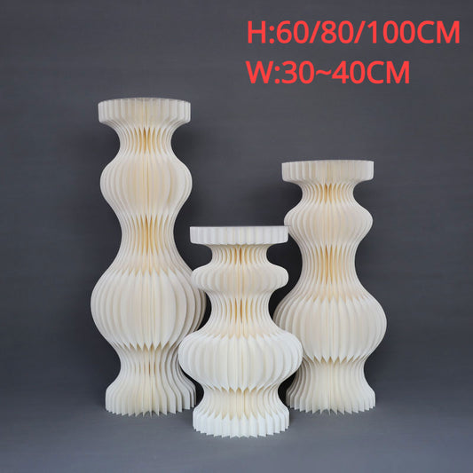 Round Stand Frames Table Folding Roman Column for Road Lead Party Sage Decoration - KetieStory