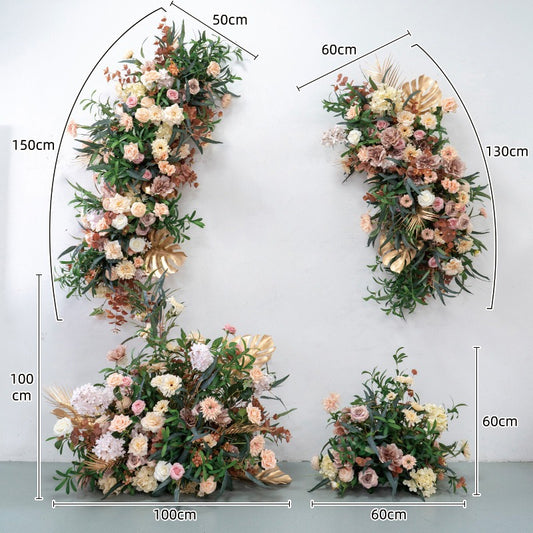 100% handmade, the coffee hanging flower set provides a lifelike appearance and is easy to set up.