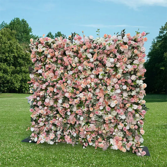 100% handmade, the 5D rose red flower wall provides a lifelike appearance and is easy to set up.
