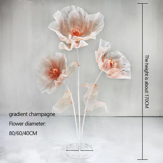 Giant Flowers Artificial for Wedding Party Window Display Decors - KetieStory