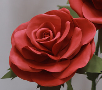 Giant Flowers Red Rose Foam EVA Handmade Big Florals for Party Wedding Decor - KetieStory