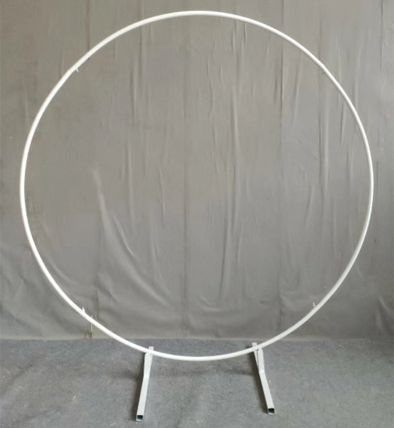 Round Stand Frames Single Pole Round Door Outdoor Lawn Wedding Flower Gate - KetieStory