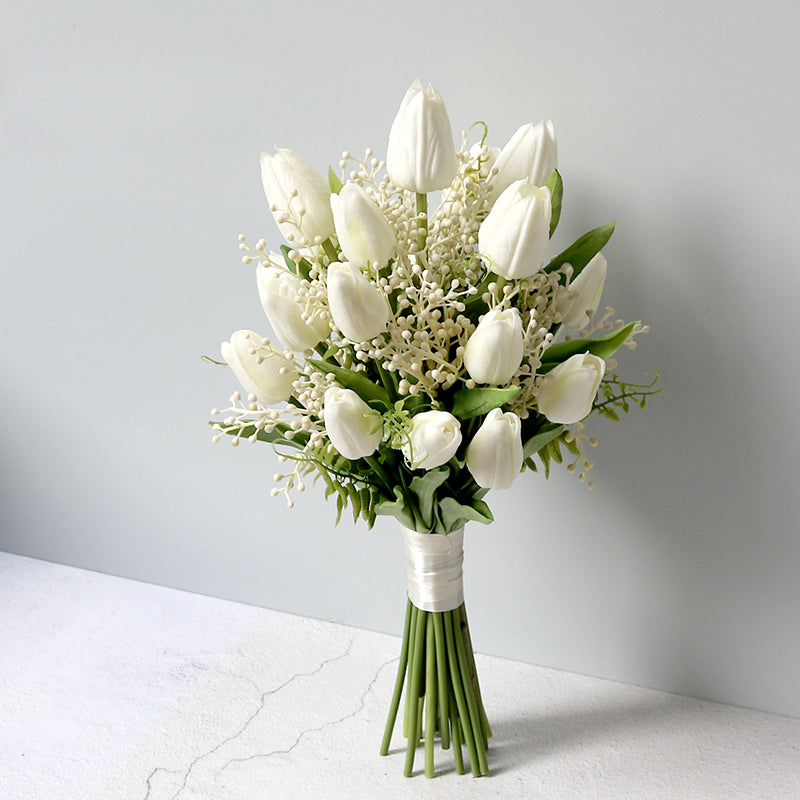 Bridal Bouquet Tulip & Lily of the Valley for Wedding Party Proposal - KetieStory
