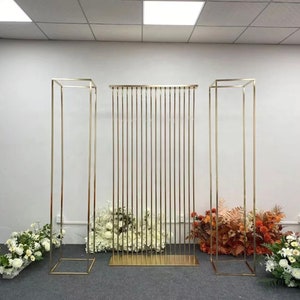 Shiny Gold Stand Frames Wedding Arch for Wedding Party Proposal Decor - KetieStory
