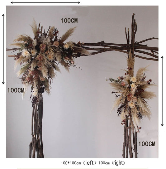 Pampas Flower Wedding Arch for Wedding Party Decor - KetieStory