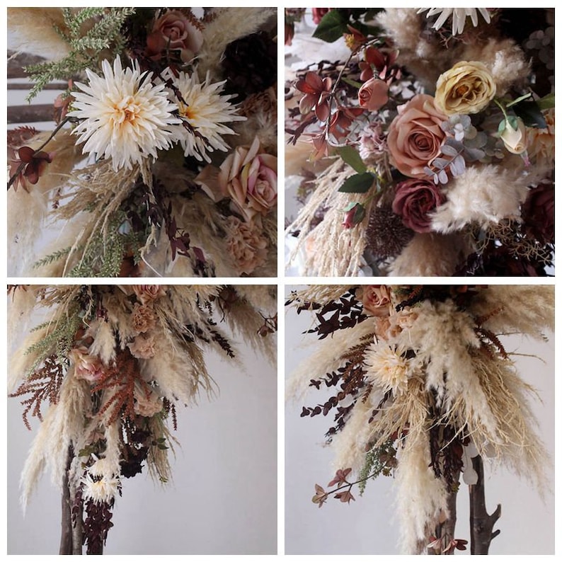 Pampas Flower Wedding Arch for Wedding Party Decor - KetieStory