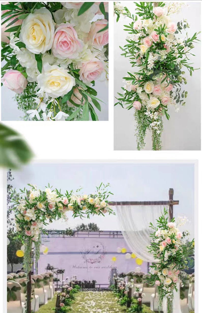 Pink Wedding Arch Floral for Wedding Party Decor Proposal - KetieStory