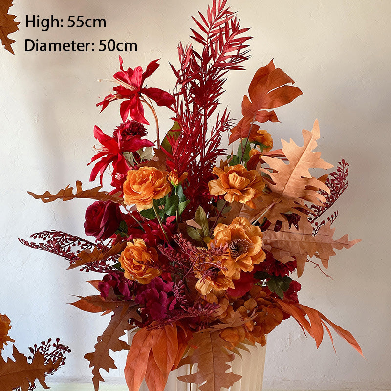 Red Flowers Set for Wedding Party Decor Proposal - KetieStory