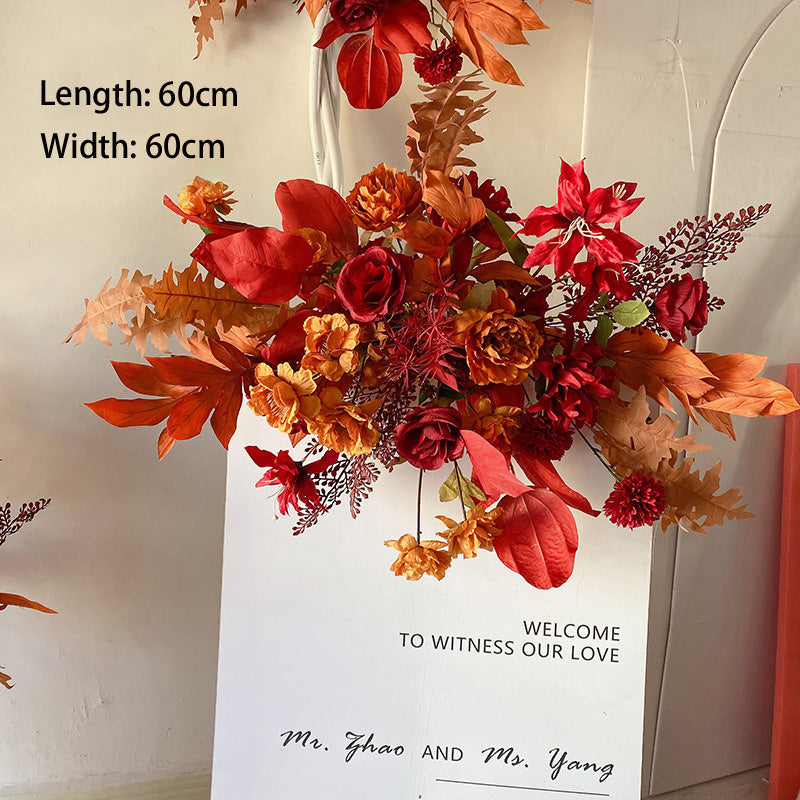 Red Flowers Set for Wedding Party Decor Proposal - KetieStory
