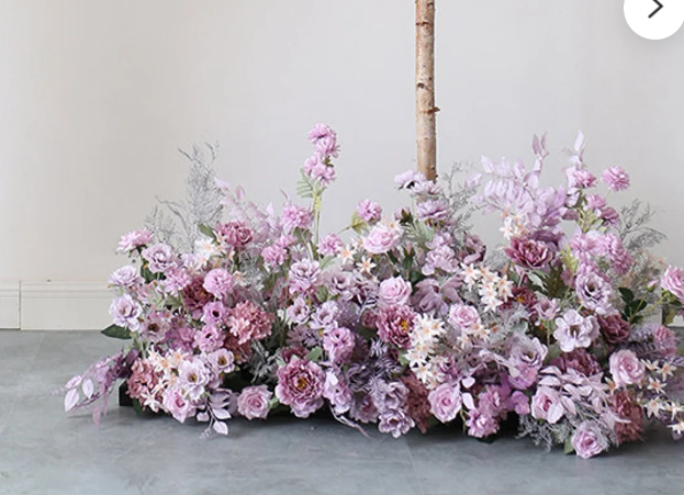 Purple Wedding Floral Arch for Wedding Party Decor Proposal - KetieStory