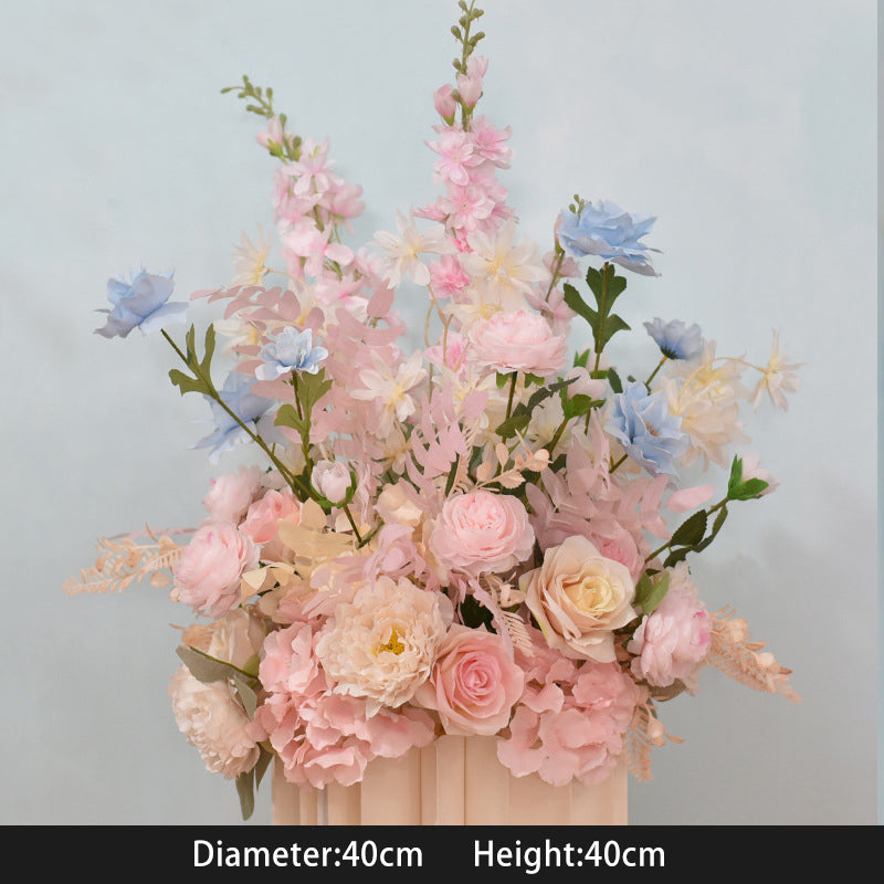 Pink Champagne Flower Sets for Wedding Party Decor Proposal - KetieStory