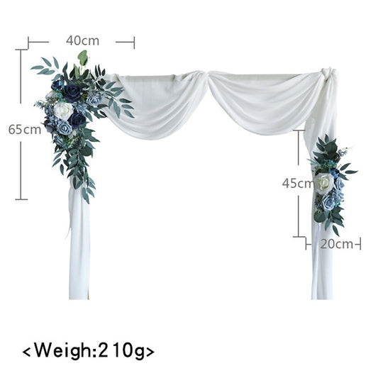 Blue Rose Arch Flowers for Wedding Party Decor - KetieStory