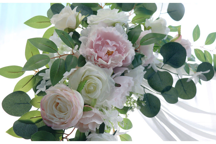 Pink Rose Arch Flowers for Wedding Party Decor - KetieStory