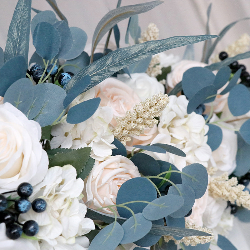 Dark Blue Arch Flower for Wedding Party Decor - KetieStory