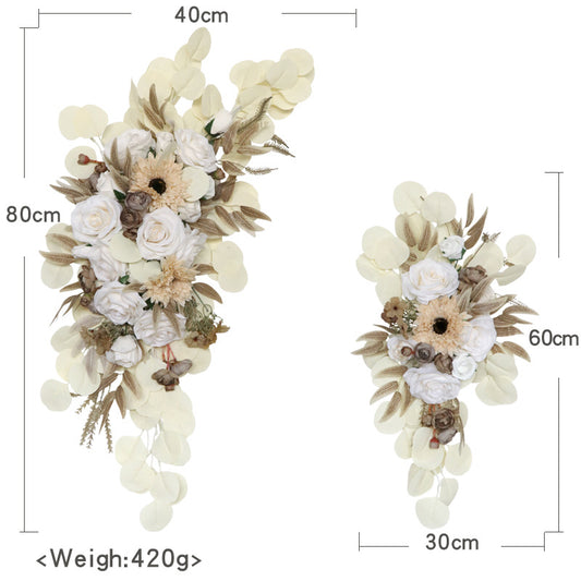 Milky White Flower Set for Wedding Party Decor - KetieStory