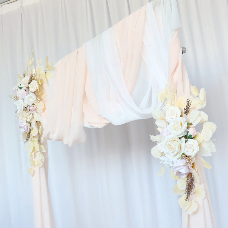 Champagne White Flower Set for Wedding Party Decor - KetieStory