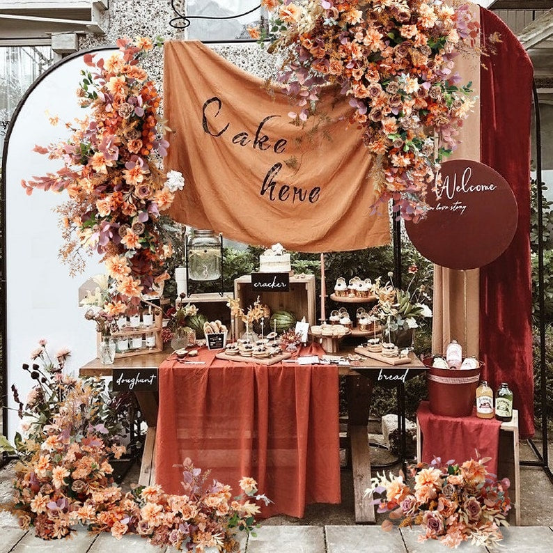 Coffee Wedding Archway Flower for Wedding Party Decor Proposal