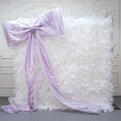 8×8ft White Tulle Backdrop Decorative Wall for Wedding Party Event Decor