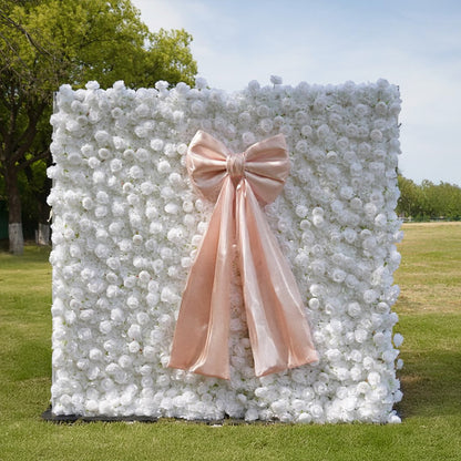 Pink 1.96x3.93ft Large Bow Fabric with Long Tail for Party Events