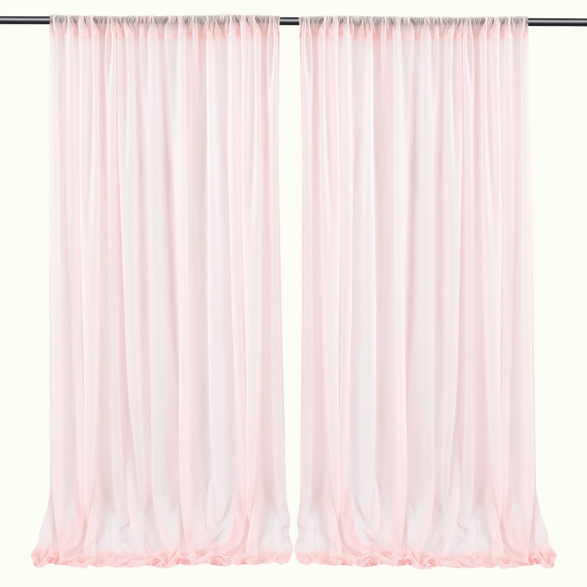 Chiffon Draping Curtains Draps Backdrop for Weeding Party Baby Shower Ceremony Window Decor - KetieStory