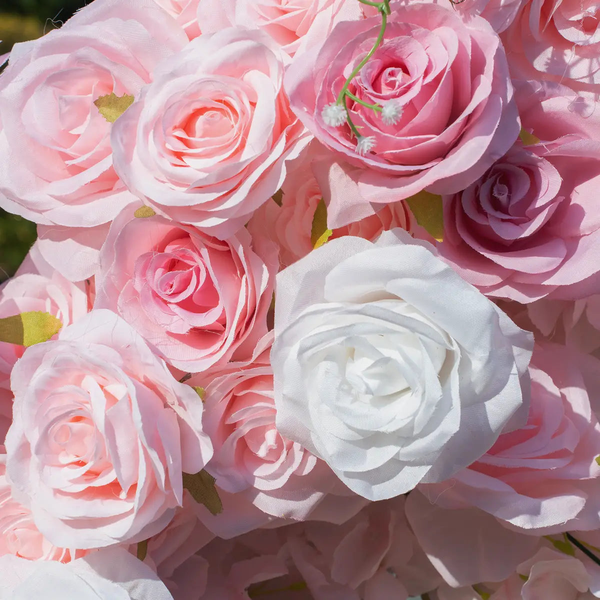 8x8ft Blush Pink Heart-Shaped Wedding Arch for Romantic Party Decor