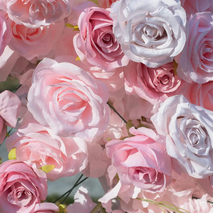 8x8ft Blush Pink Heart-Shaped Wedding Arch for Romantic Party Decor