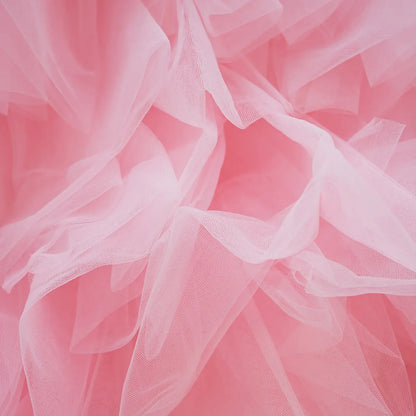 8×8ft Pink Sheer Tulle Decorative Wall Backdrop for Wedding Party Event