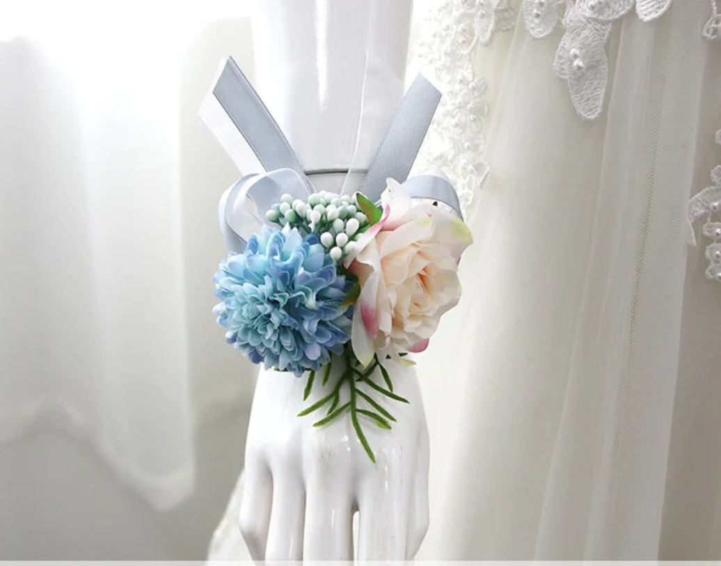 Wrist Flowers Series for Wedding Party Proposal Decor