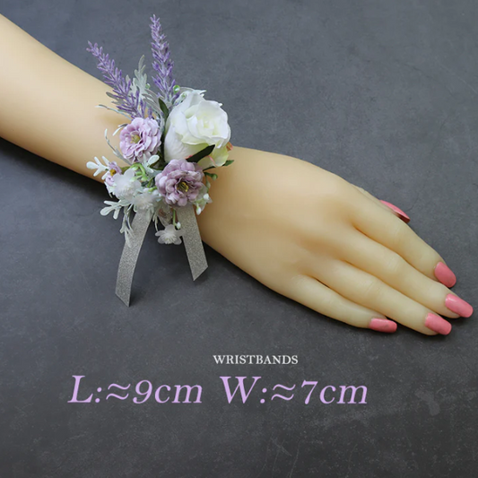 Wrist Flower Gray Series for Wedding Party Proposal Decor - KetieStory
