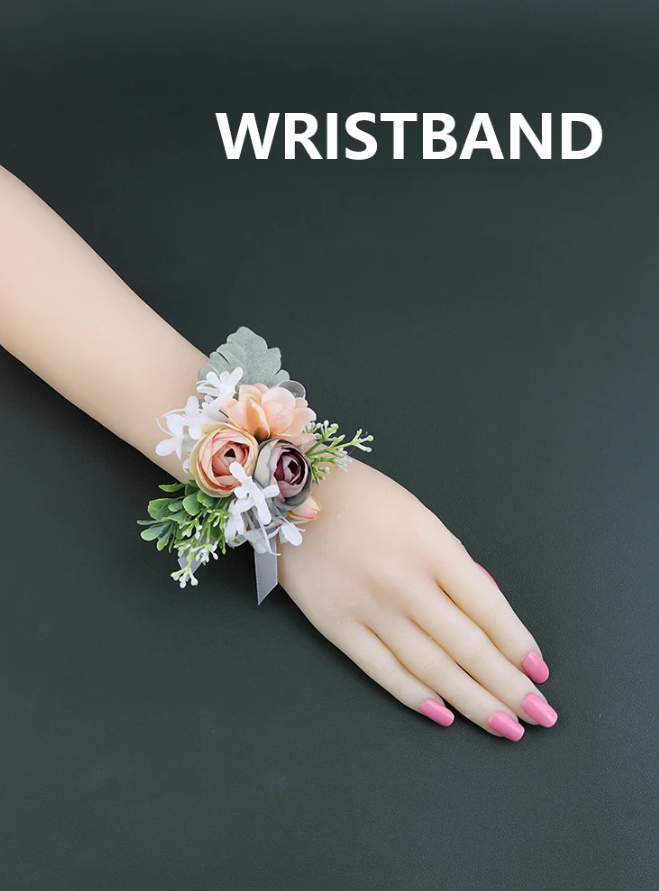 Champagne Wrist Corsages - 7 styles