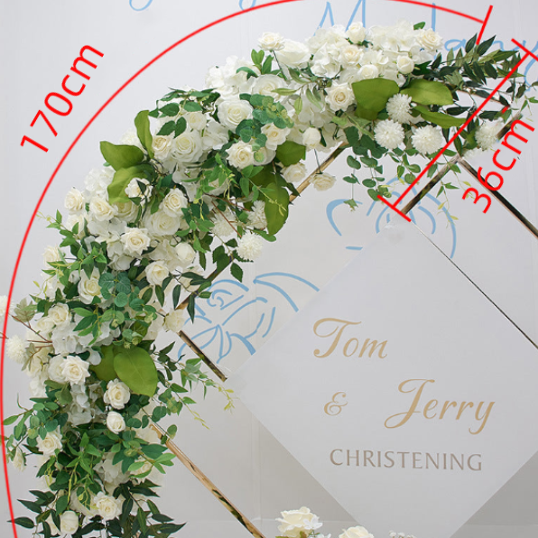 Forest Rose Row Arch for Wedding Party Decor Proposal