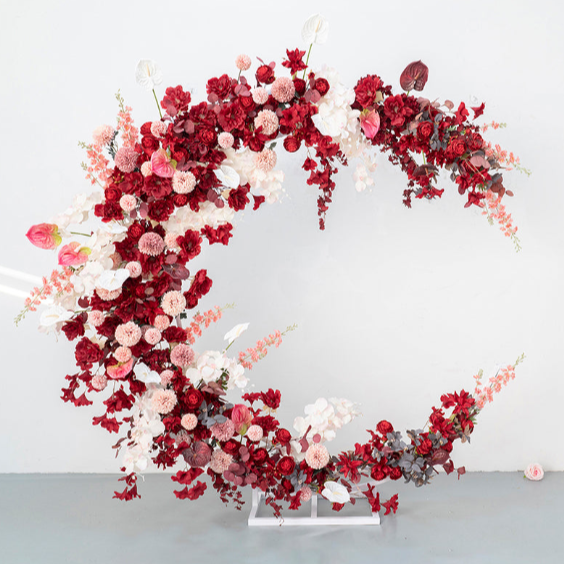 Red Moon Arch for Wedding Party Decor Proposal