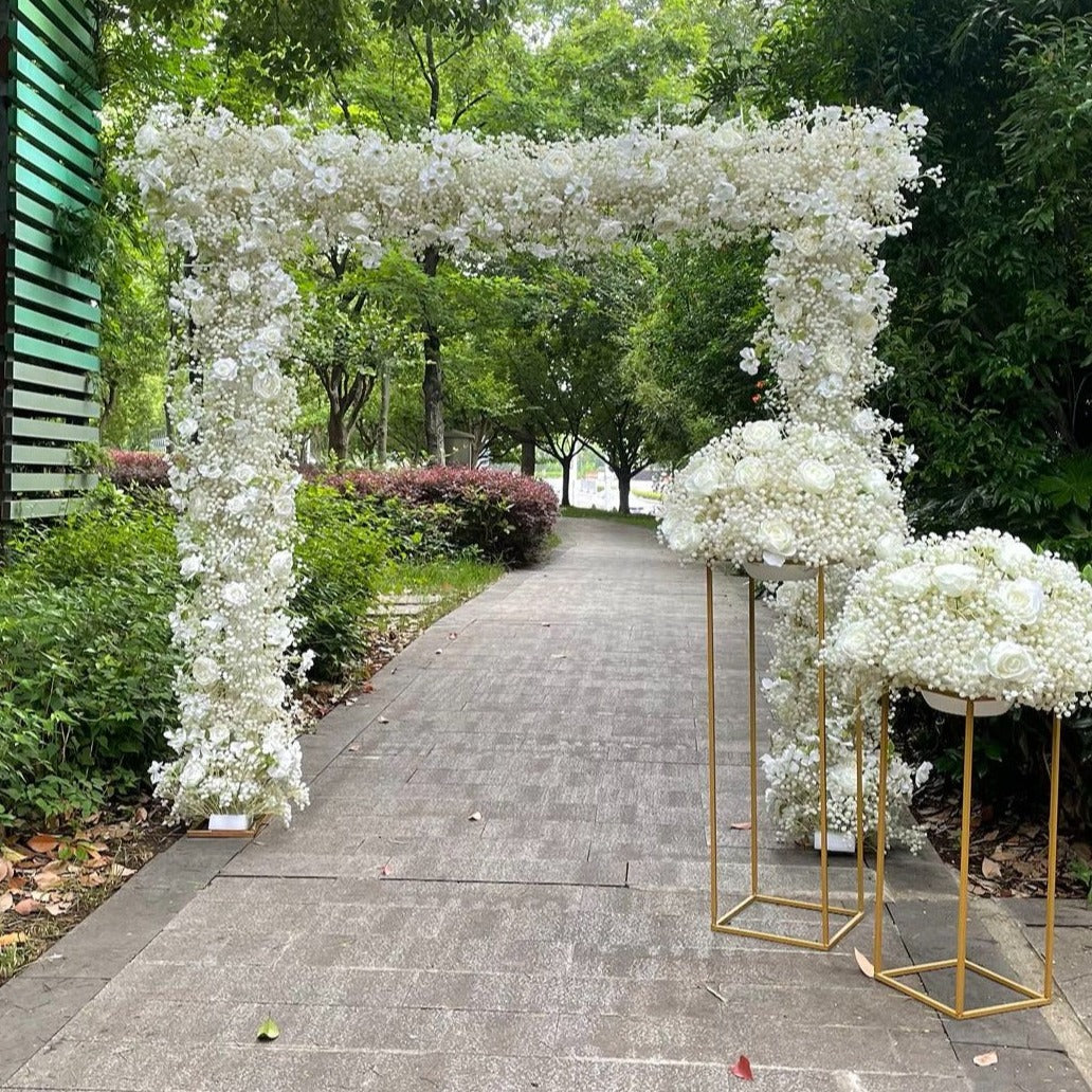Baby's Breath Flower Row for Wedding Party Decor Proposal - KetieStory