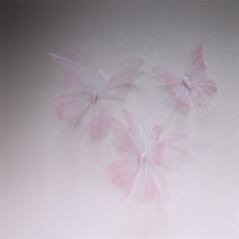 Set of 3 Giant Gauze Butterfly for Wedding Party Proposal Home Decor - KetieStory