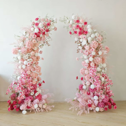 Pink Flower Arch for Wedding and Event Decor