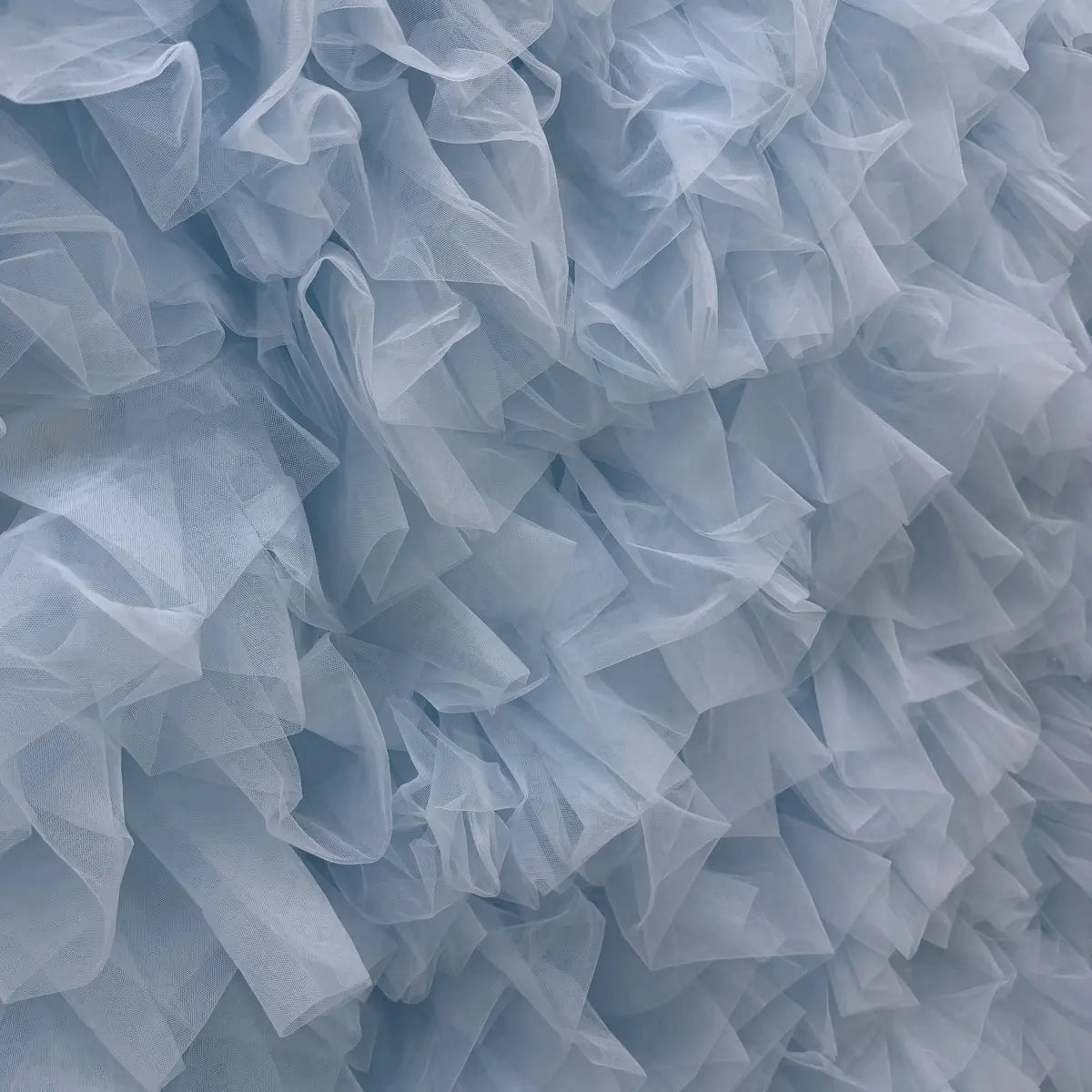 8×8ft Blue Sheer Tulle Decorative Wall Backdrop for Wedding Party Event