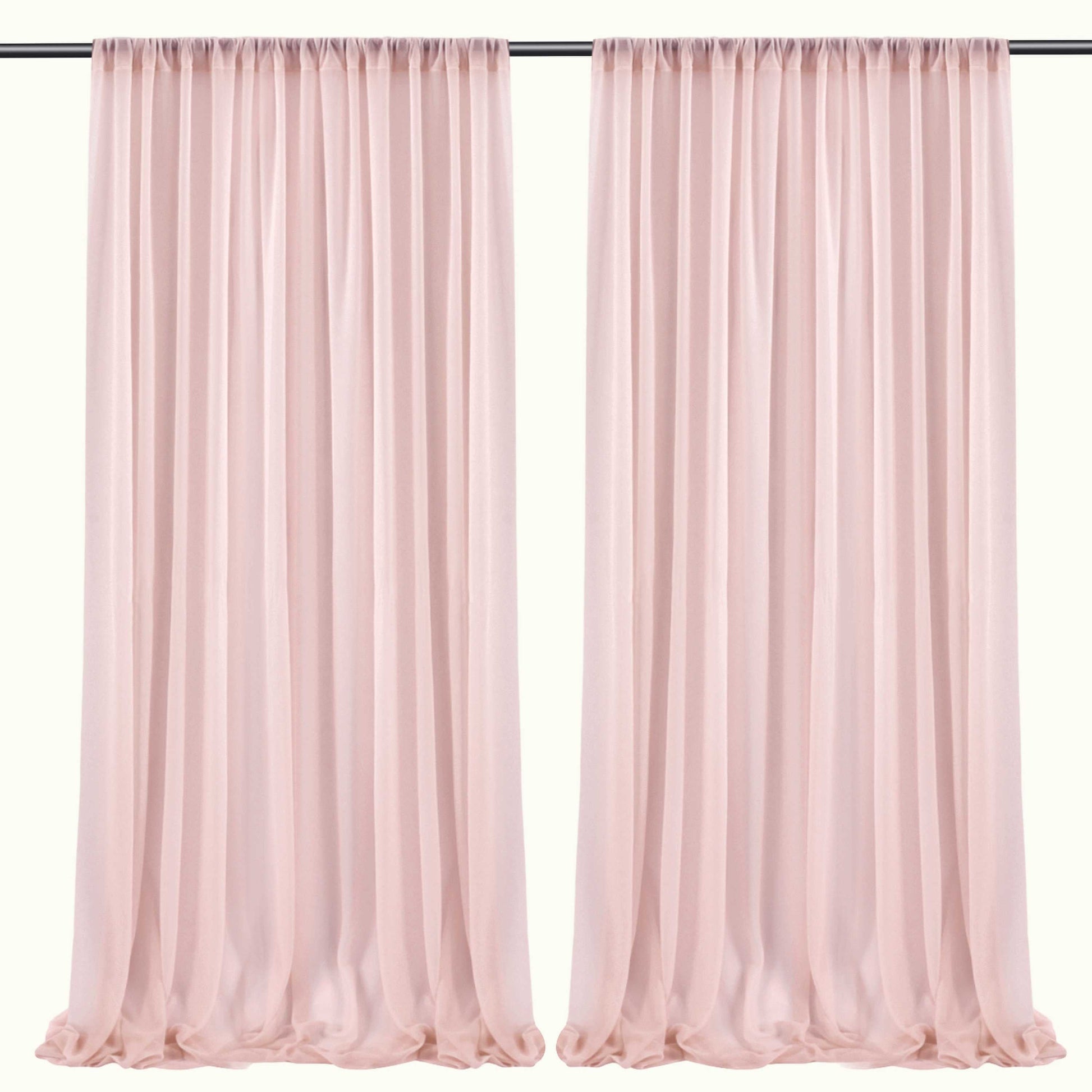 Chiffon Draping Curtains Draps Backdrop for Weeding Party Baby Shower Ceremony Window Decor - KetieStory