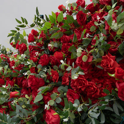 Flower Wall 3D Red Rose Florals Cover Wedding Party Proposal Decor