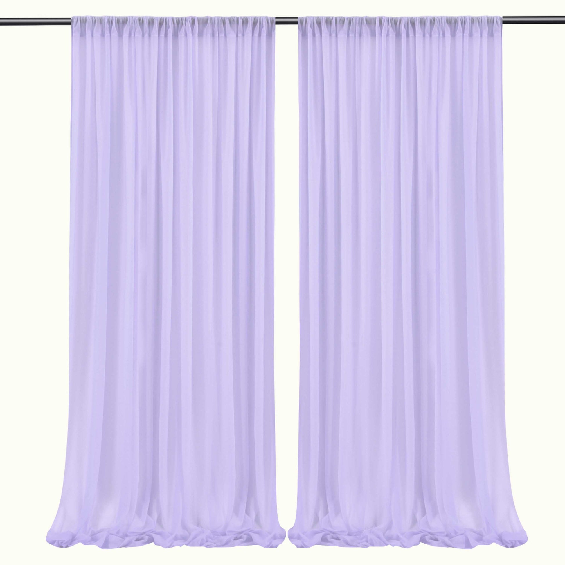 Chiffon Draping Curtains Draps Backdrop for Weeding Party Baby Shower Ceremony Window Decor - KetieStory