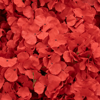 LightnIng Deals: Flower Arch 8x8ft Heart Shaped Red Hydrangea Floral Backdrop for Proposal Wedding Party Decor