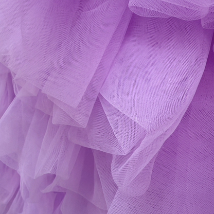 8×8ft Purple Sheer Tulle Decorative Wall Backdrop for Wedding Party Event