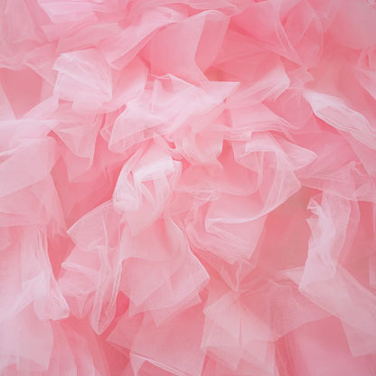 8×8ft Pink Sheer Tulle Decorative Wall Backdrop for Wedding Party Event