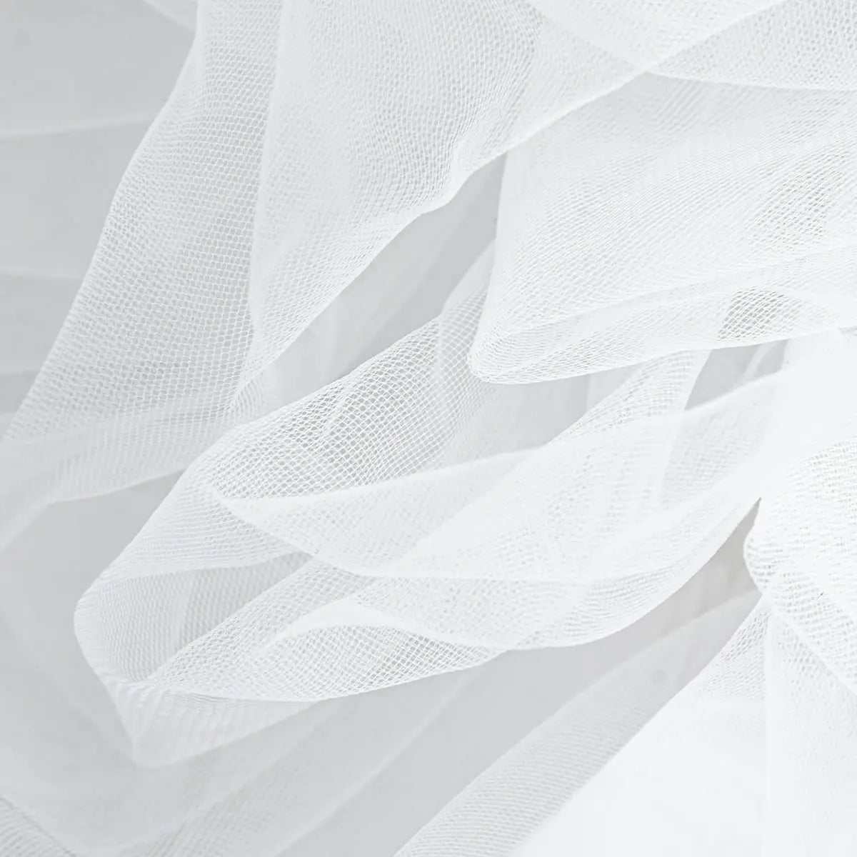 8×8ft White Sheer Tulle Decorative Wall Backdrop for Wedding Party Event