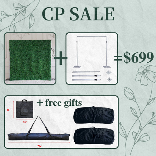 CP SALE  Milan Green Wall with Stand and Two Free Gifts