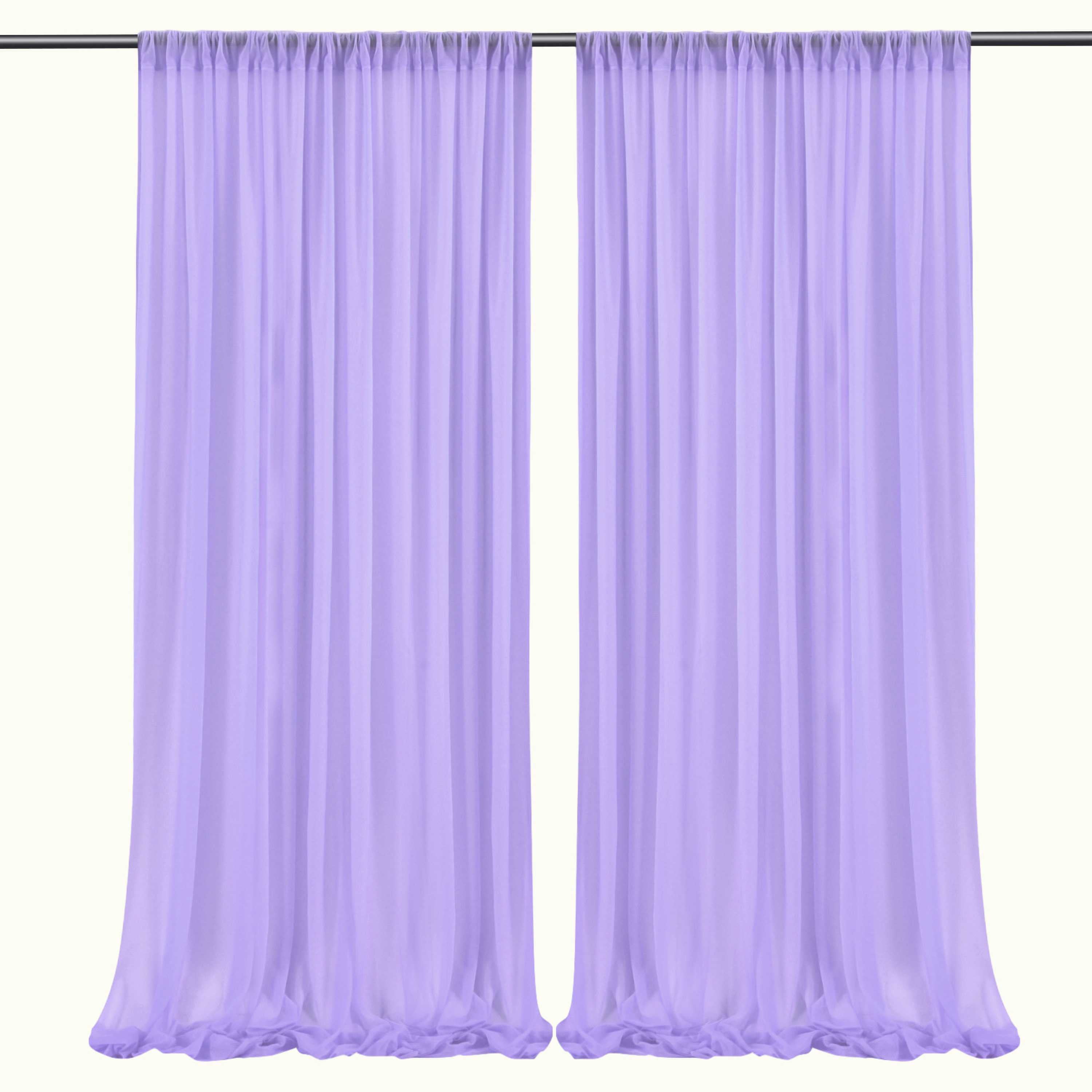 Chiffon Draping Curtains Draps Backdrop for Weeding Party Baby Shower Ceremony Window Decor